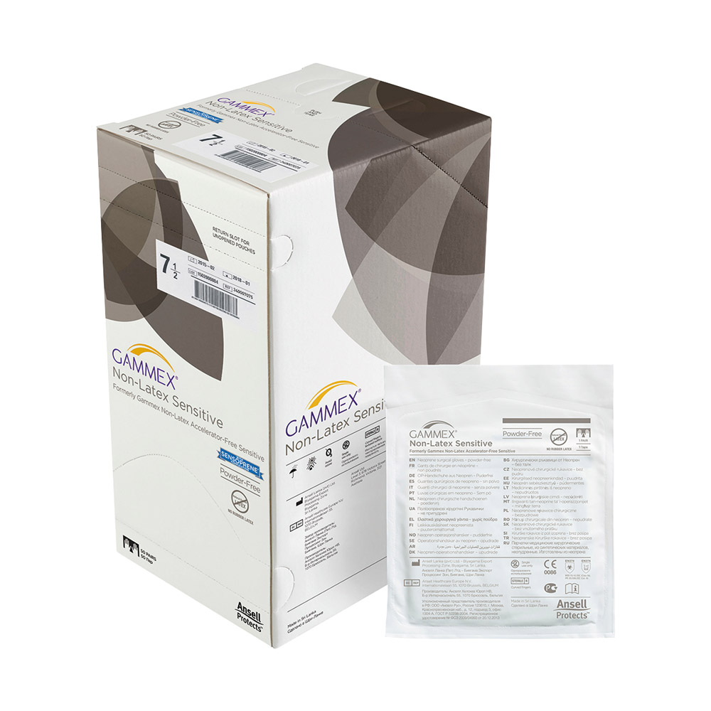 Gammex Non-Latex Sensitiv Handschuhe Gr. 8, 50 Paar