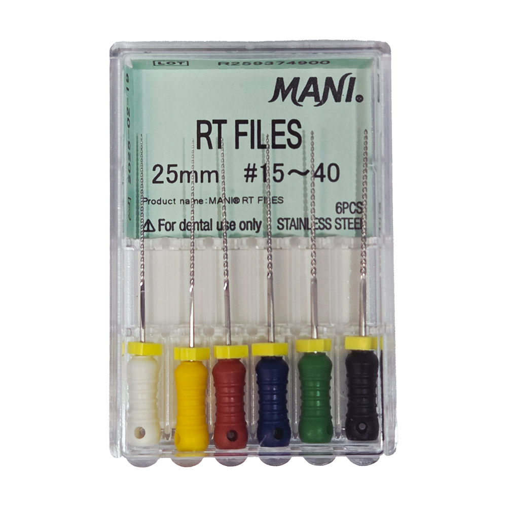 Mani RT Feilen 25 mm Gr. 15-40, 6 Stück