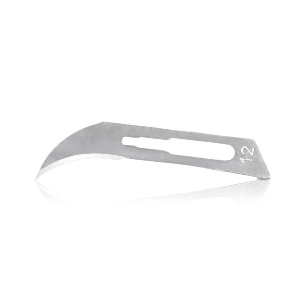 Skalpellklingen Carbon Steel 873B Figur 12, 100 Stück