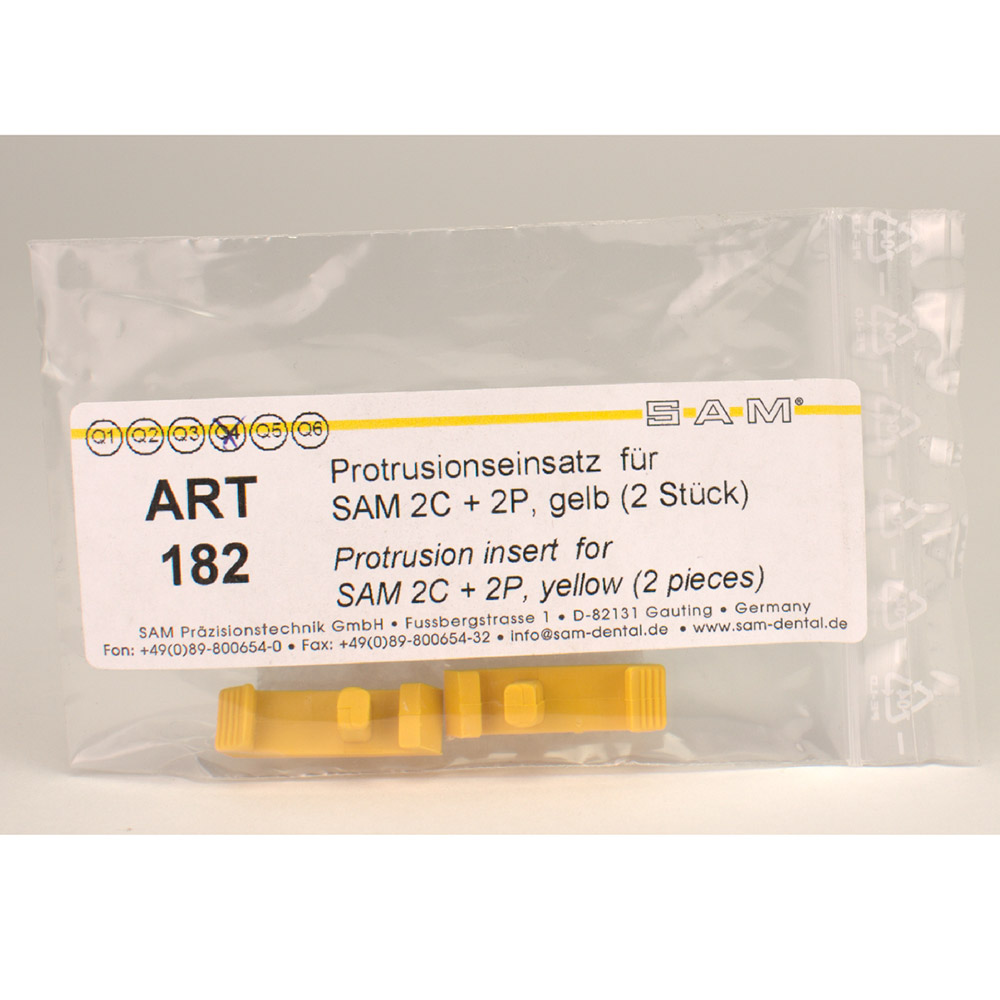 Protrusionseinsätze gelb, 2 Stück