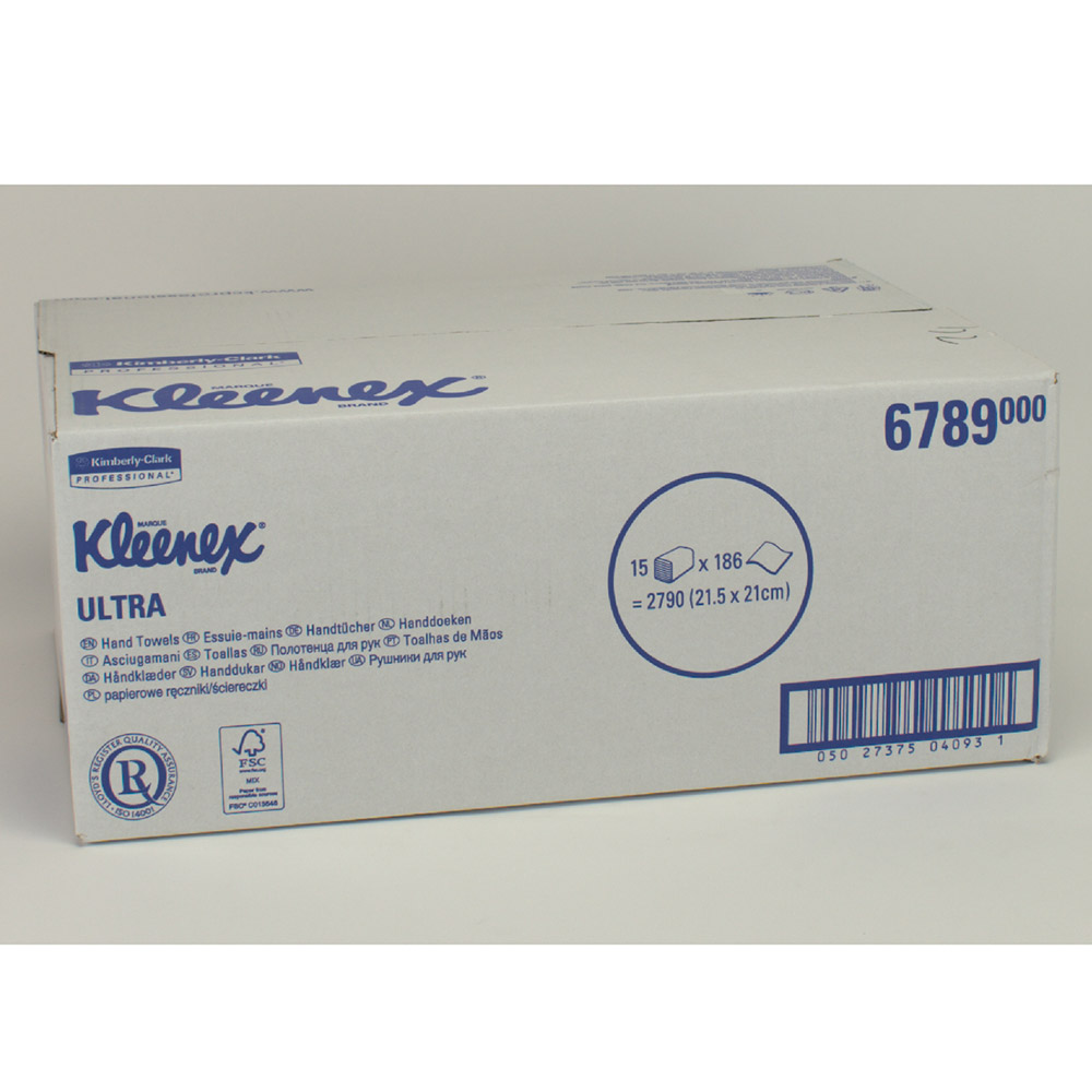 Kleenex ultra weiß 2-lagig 21,7 x 21, Karton