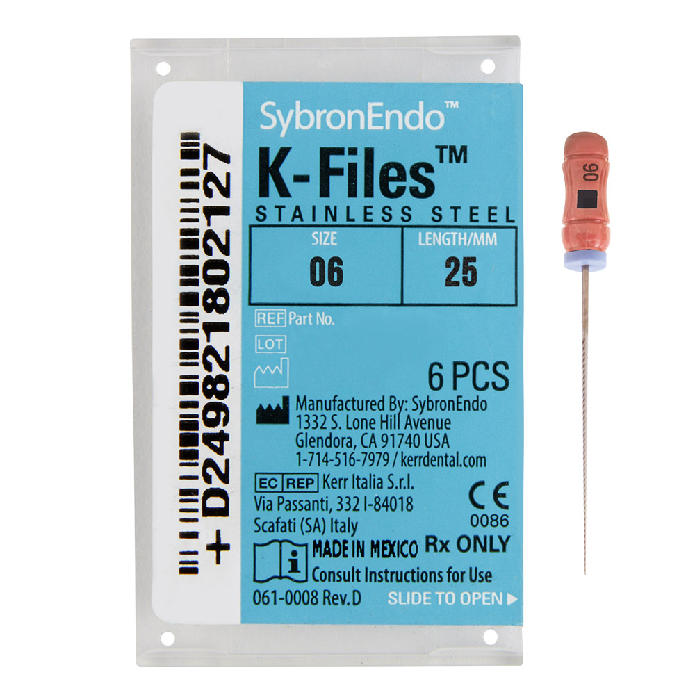 K-Feilen 006 25 mm, 6 Stück