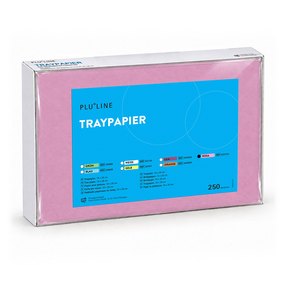 PLULINE TRAYPAPIER 18 x 28 cm rosa, 250 Stück