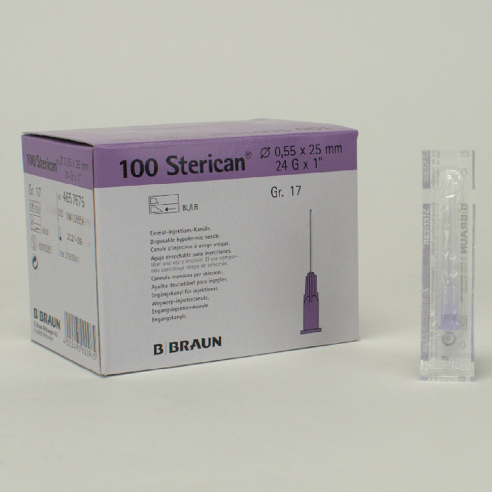 Sterican Einmalkanülen G24 0,55 x 25 mm, 100 Stück