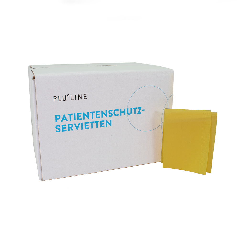 PLULINE Patientenschutzservietten+ gelb, 500 Stück