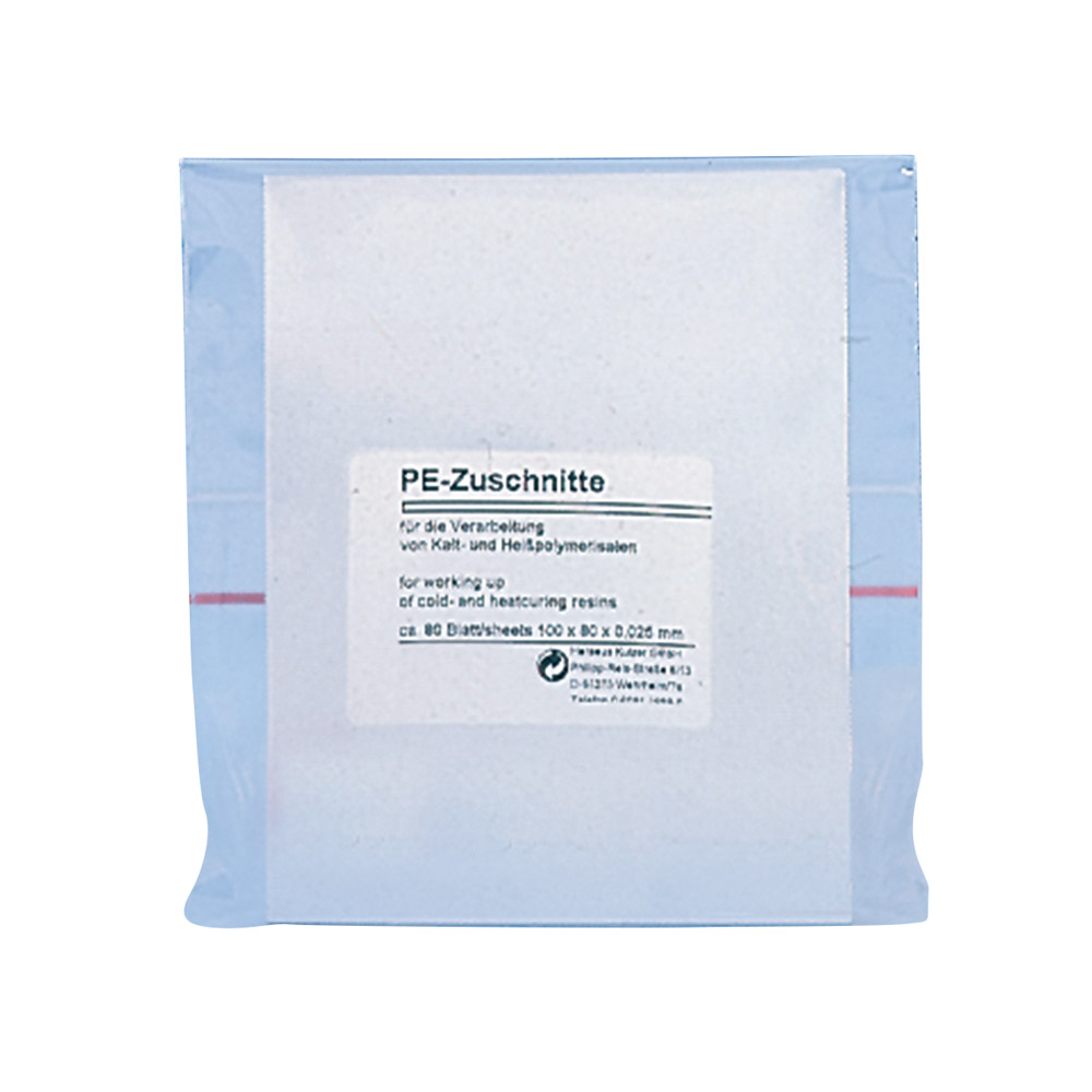 Pe-Zuschnitte 100 x 80 mm, 80 Stück