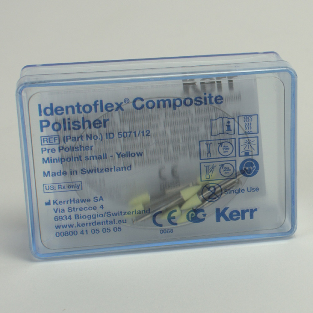 Identoflex Composite Polierer gelb 506S W, 12 Stück