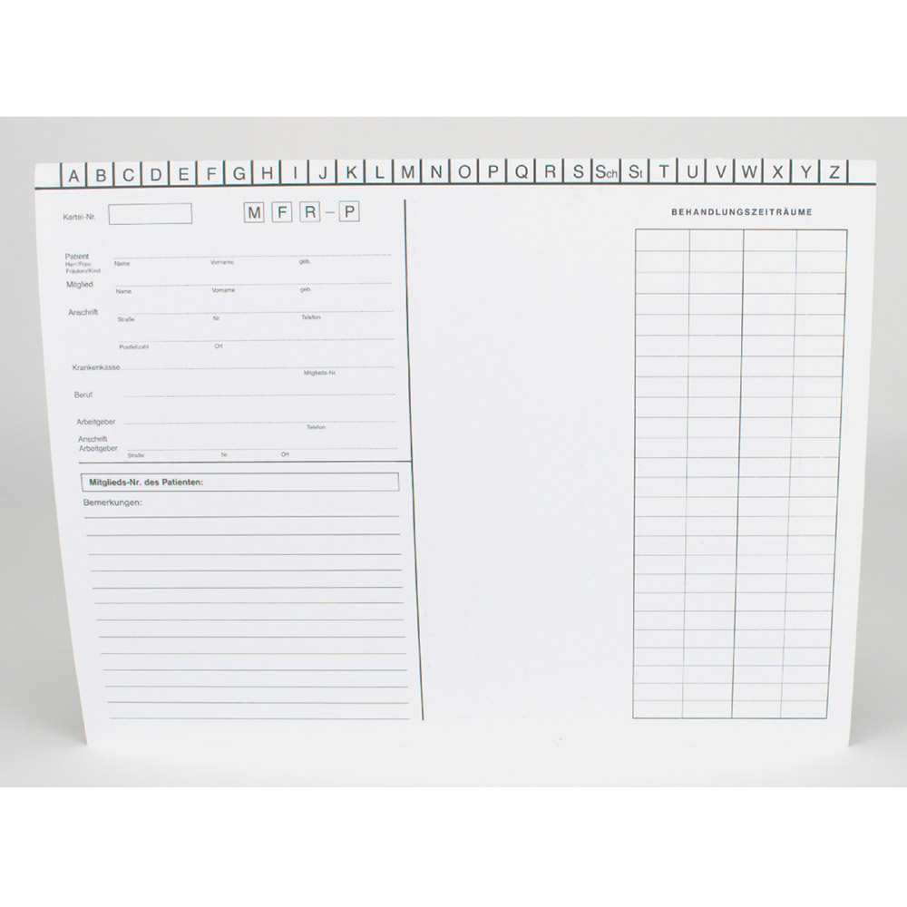 Karteikarte DIN A4 weiß, 150 Stück