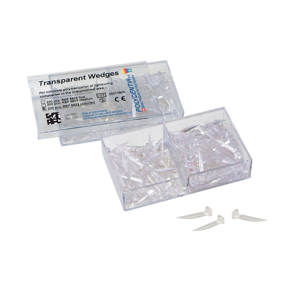 Interdentalkeile transparent fein, 200 Stück