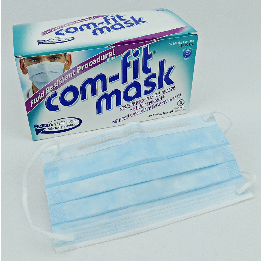 Com-Fit Fluid Resistant Earloop blue, 50 Stück