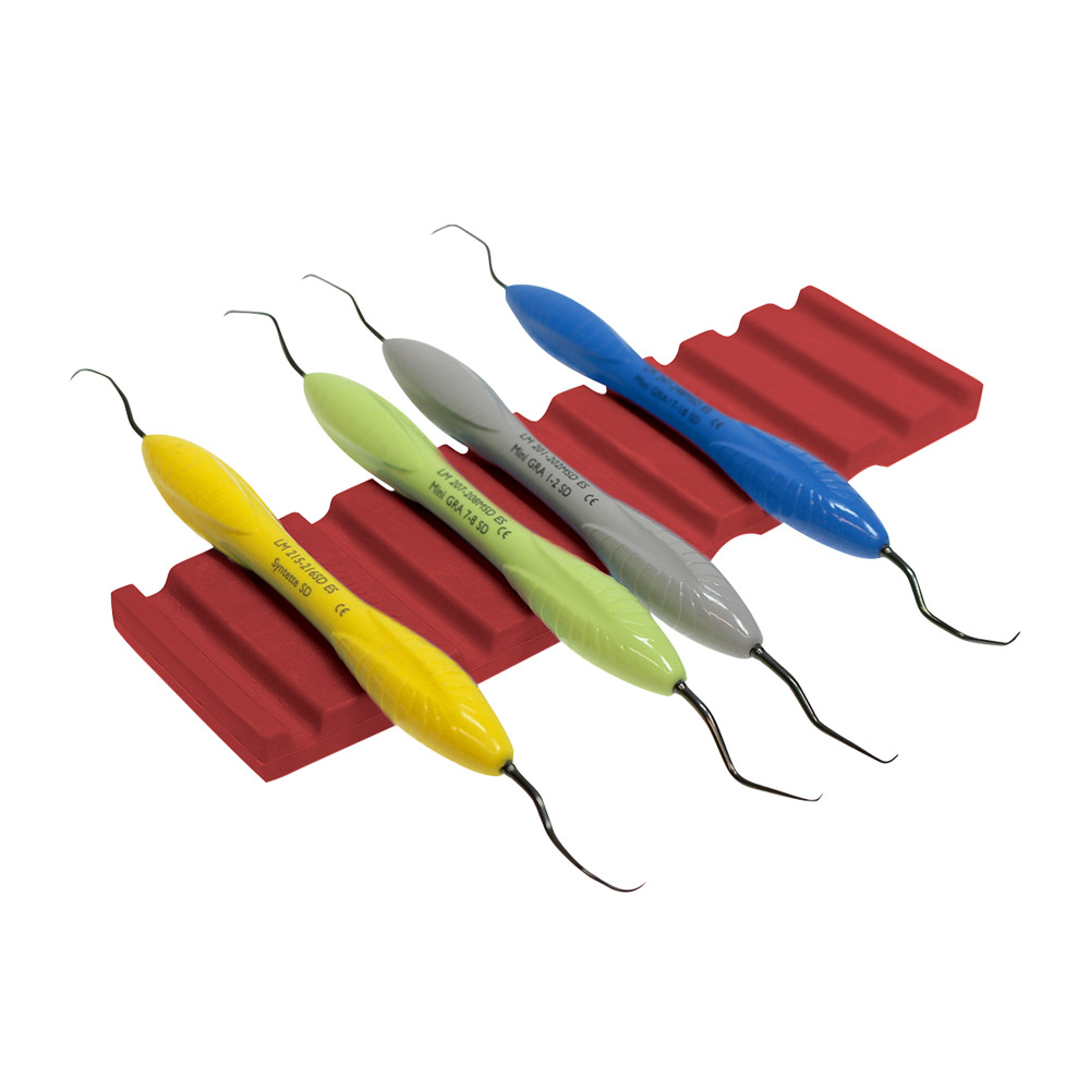 Instrumenten Matte für Trays rot, Stück