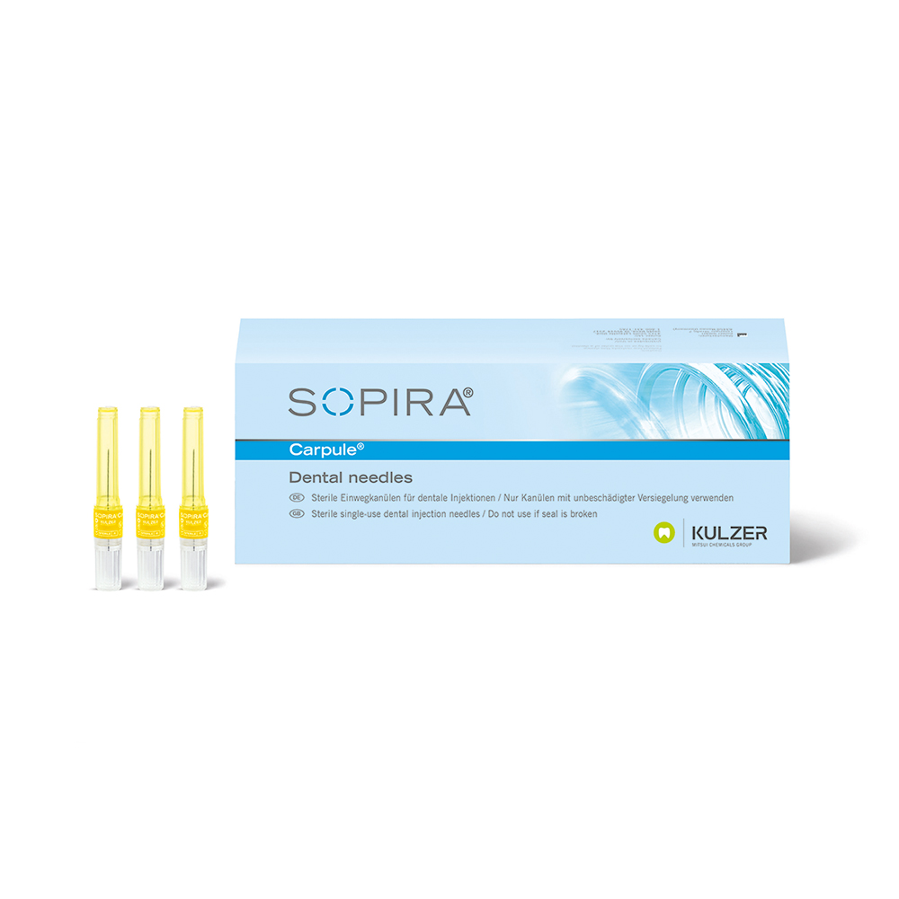 Sopira Carpule Kanüle 30G/21 mm gelb, 100 Stück