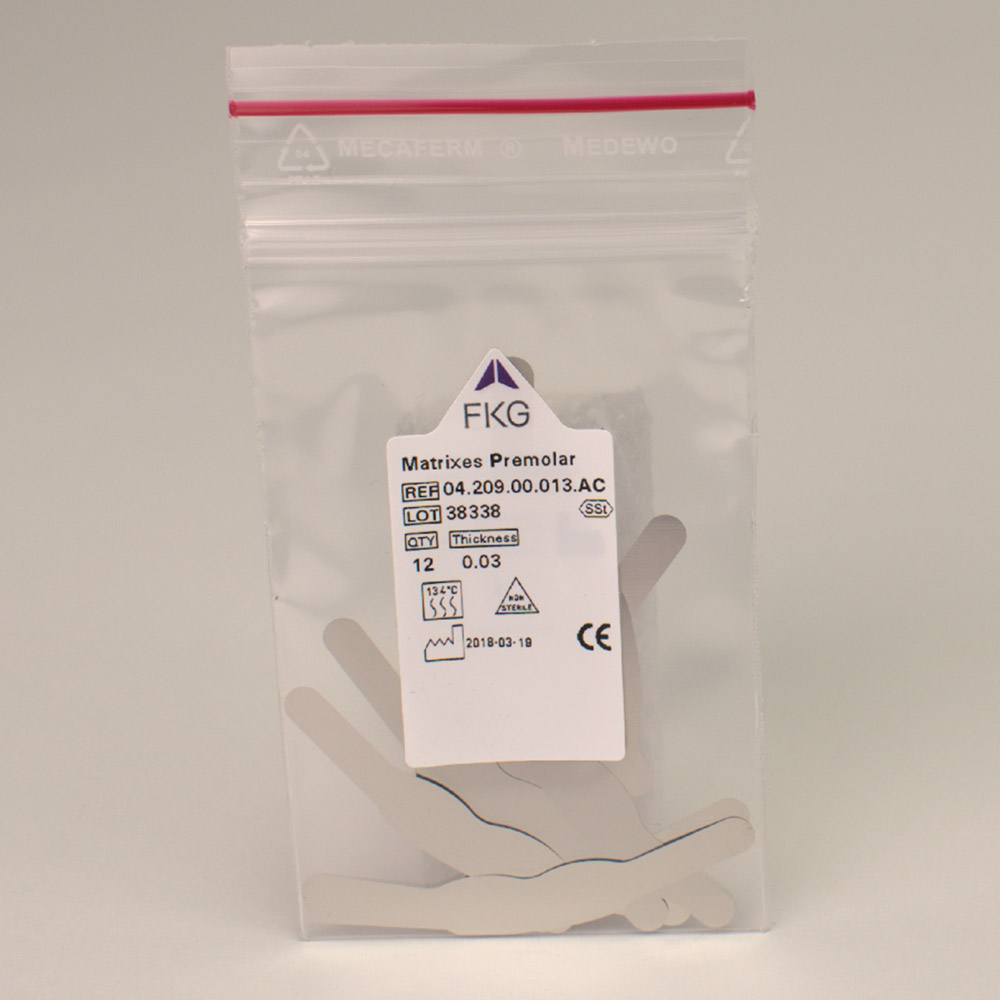 Matrizen FKG 209ET Stahl 0,03, 12 Stück