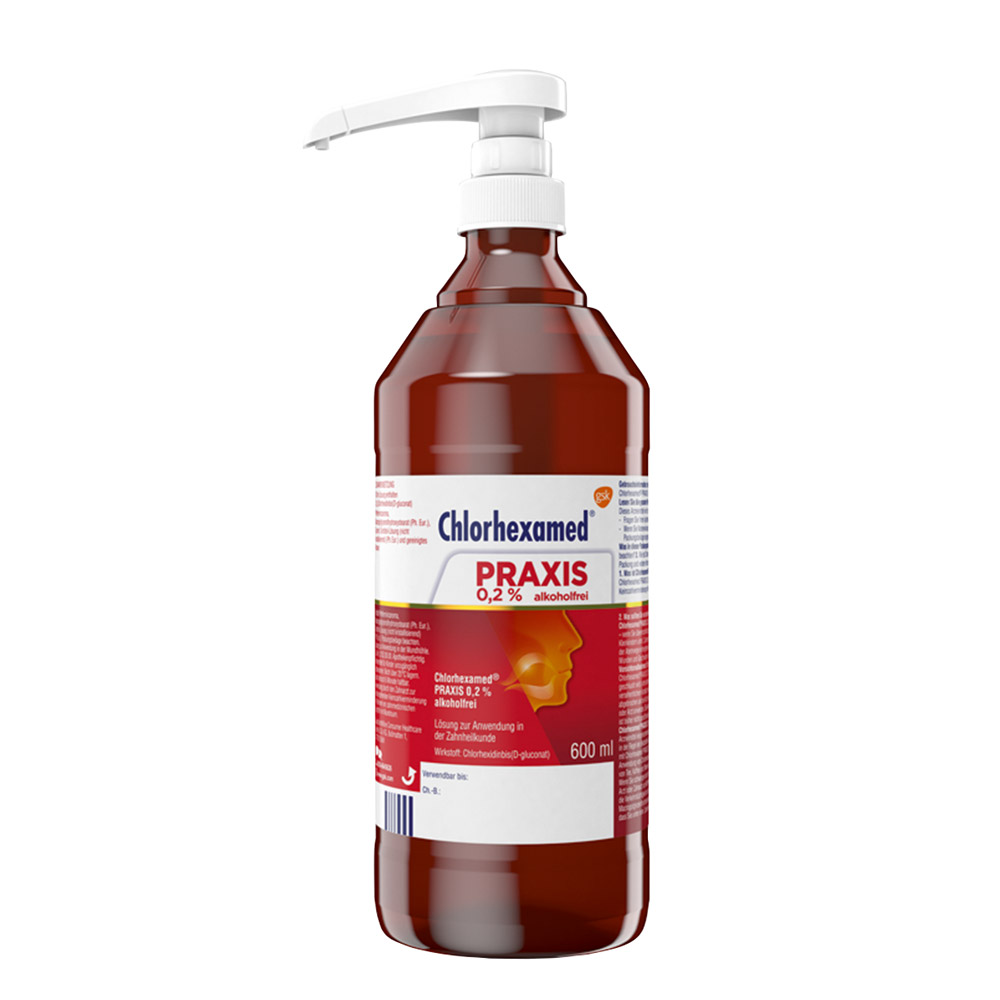 Chlorhexamed PRAXIS 0,2 % ohne Alkohol, 600 ml