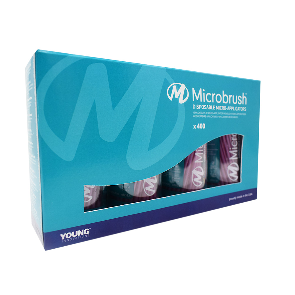 Microbrush Tube Applikatoren fein pink, 400 Stück