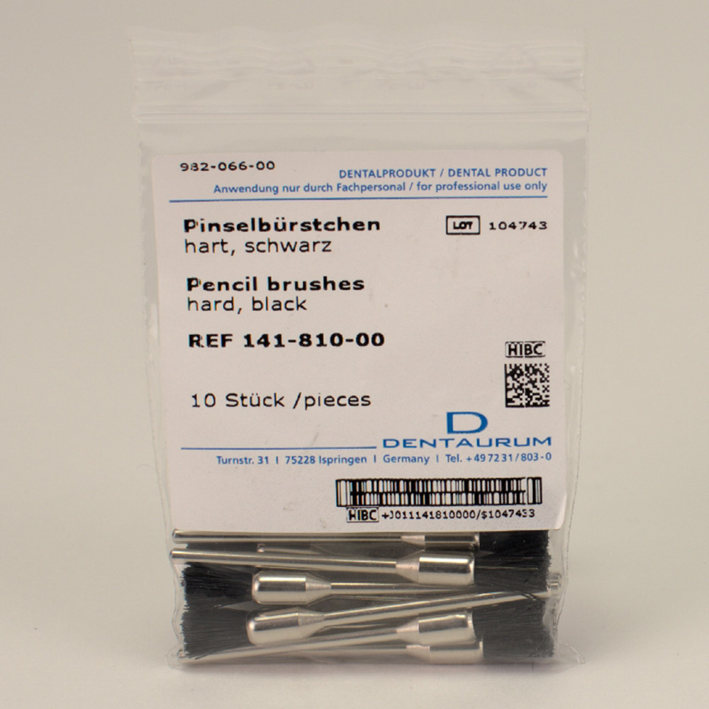 Pinselbürsten Hst schwarz, 10 Stück