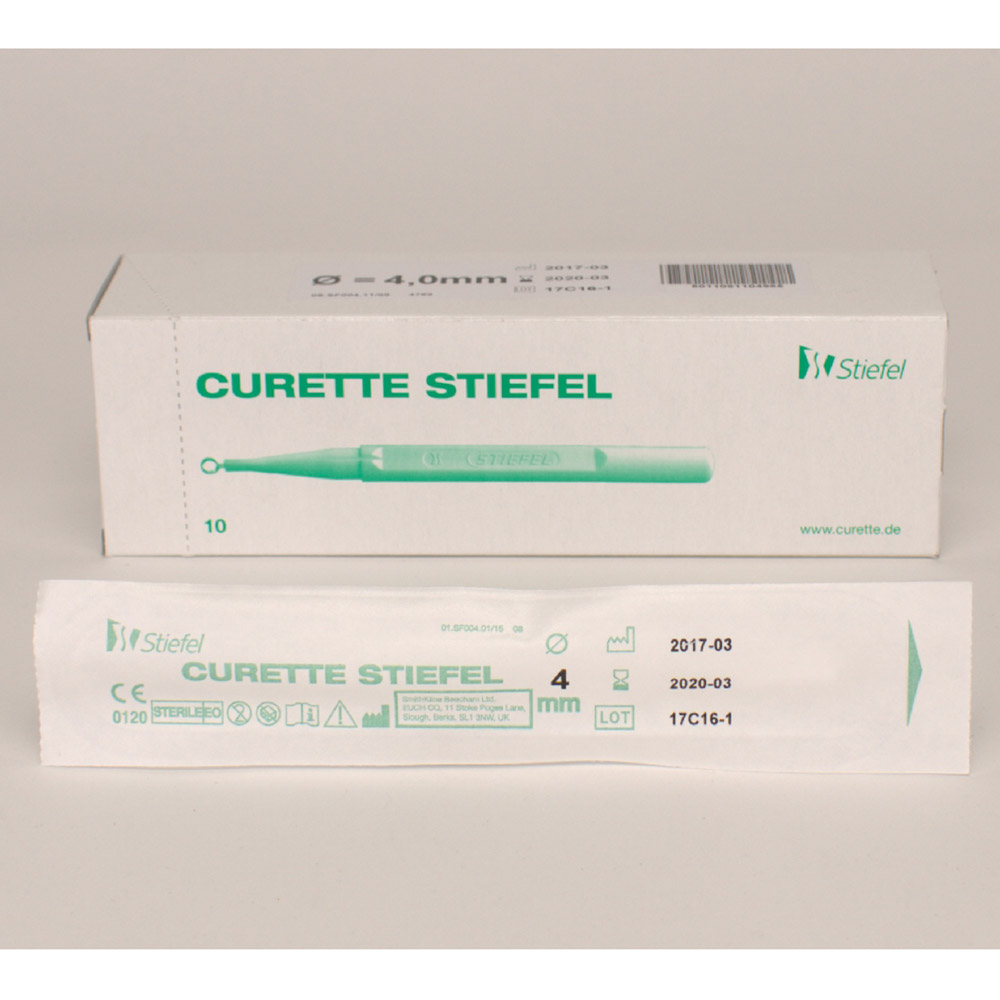 Curette Ringkürette 4 mm, 10 Stück