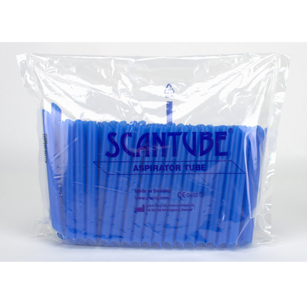 Aspirator Tubes blau 135 mm, 100 Stück