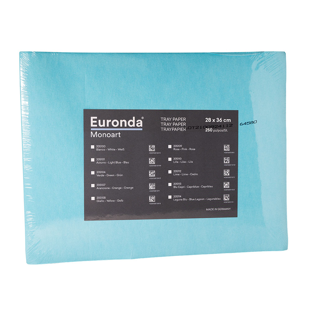 Monoart Traypapier 28 x 36 cm laguna, 250 Stück
