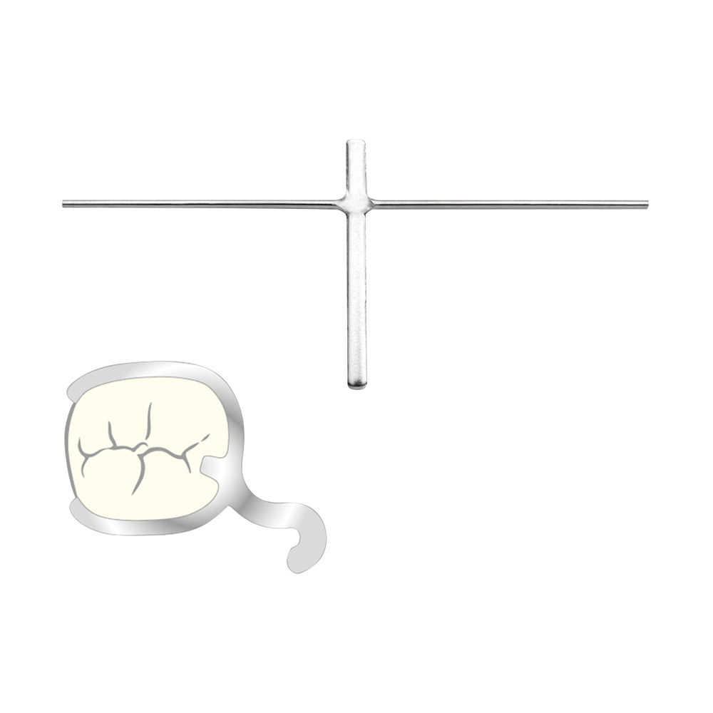 Klammerkreuze N 0,90 mm, 10 Stück