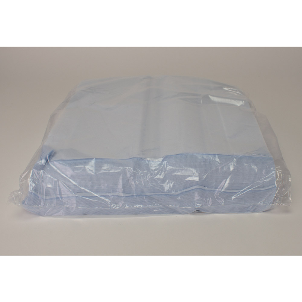 Dental-Napkin PE 37,5 x 39 cm blau 2-lagig, 4 x 500 Stück