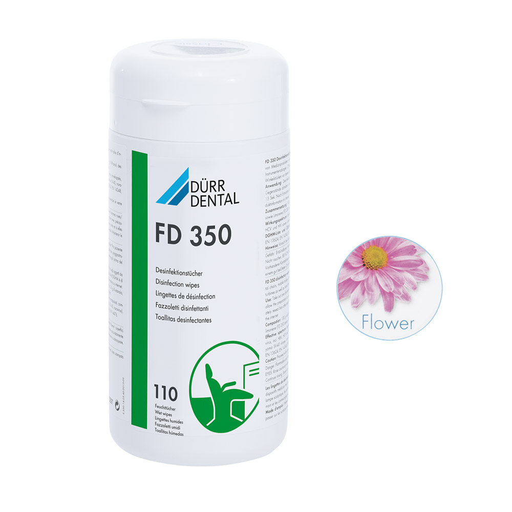 FD 350 Desinfektionstücher flower, 110 Stück Dose