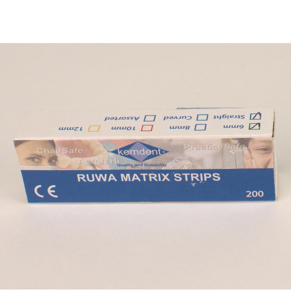 Ruwa Matrix Strips 6 mm gerade, 200 Stück