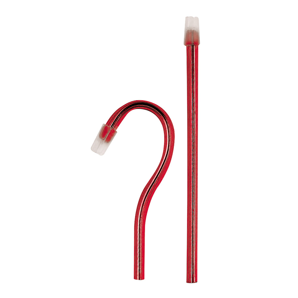 Speichelsauger flexibel rot, 100 Stück