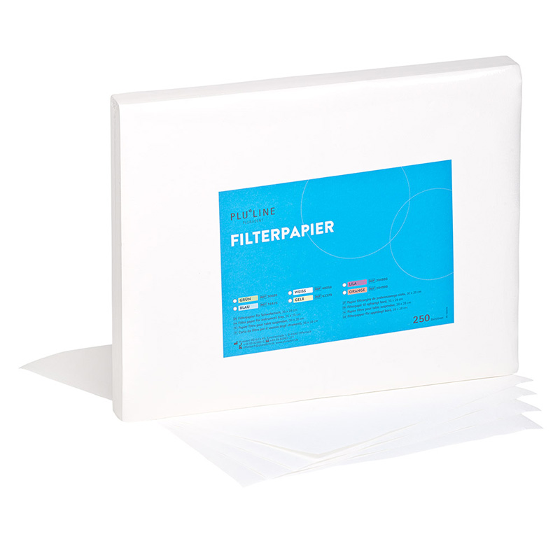 PLULINE Filterpapier 36 x 28 cm weiß, 250 Stück
