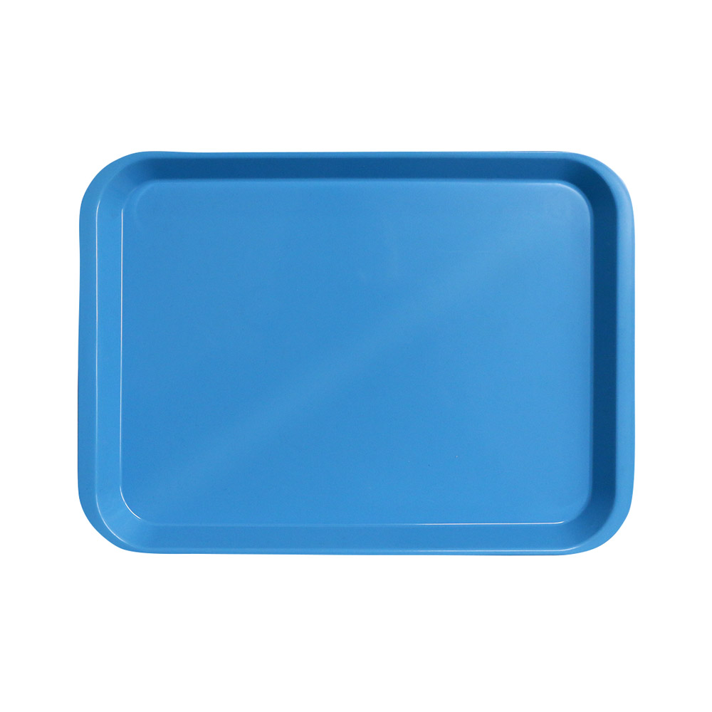 Behandlungstray ohne Einteilung neon blau, Stück