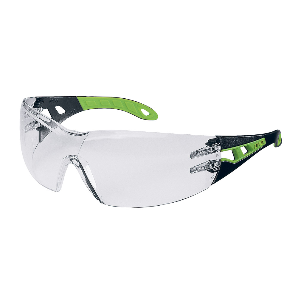 Schutzbrille Uvex Pheos schwarz/grün, Stück