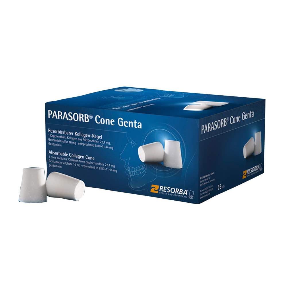 Parasorb Cone Genta ø 1,2 cm x 1,6 cm, 10 Stück