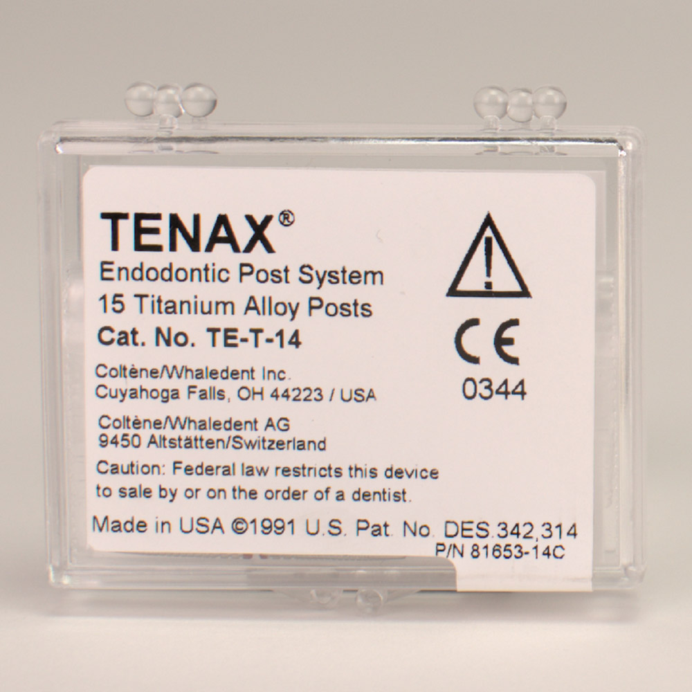 Tenax Titanstifte 1,4 mm rot, 15 Stück