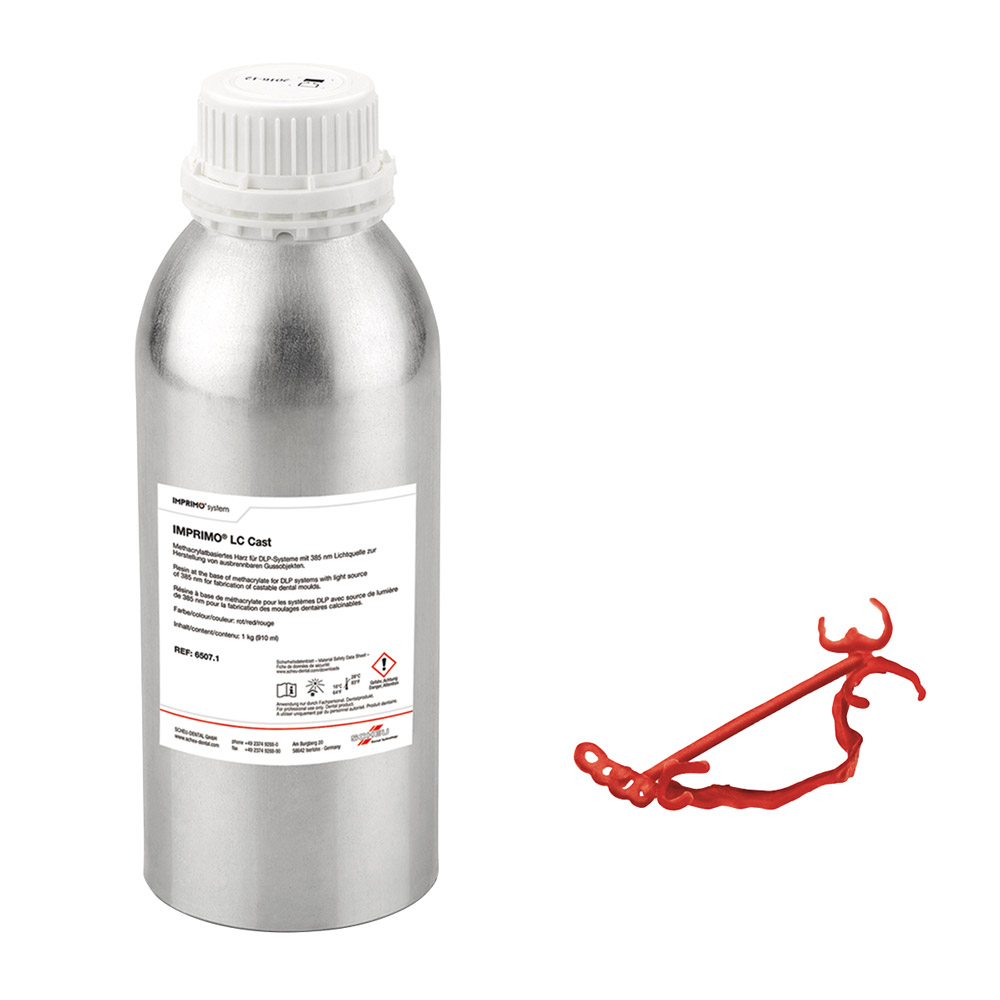 IMPRIMO LC Cast 385 nm rot, 1 kg