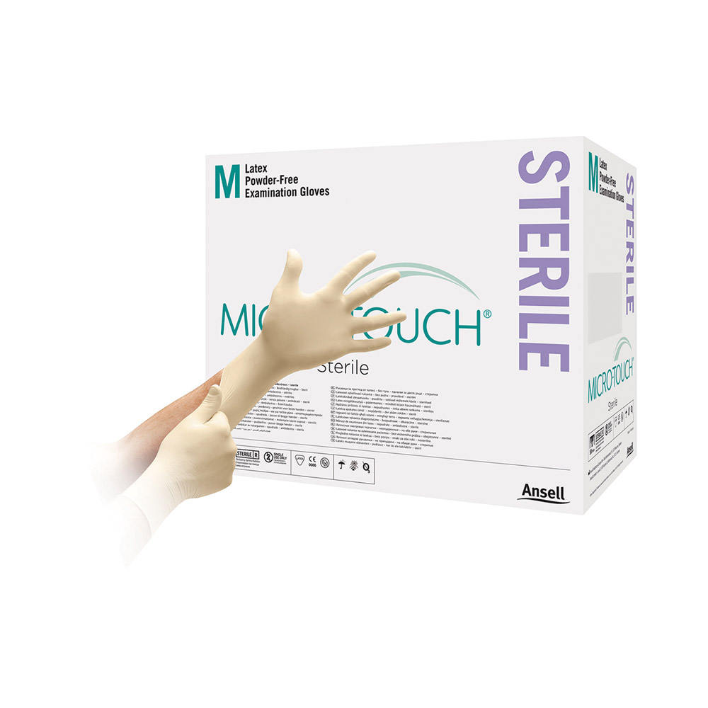 Micro-Touch Coated Handschuhe puderfrei Gr. M, 100 Stück