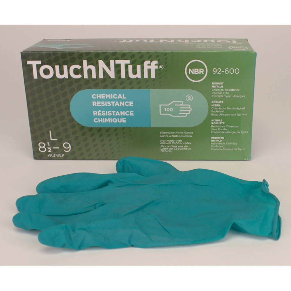 Touch N Tuff Handschuhe puderfrei grün Gr. 8.5-9, 100 Stück
