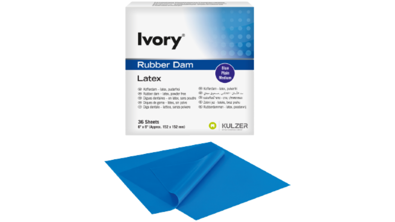 Kofferdam blau 6x6 medium36Bl