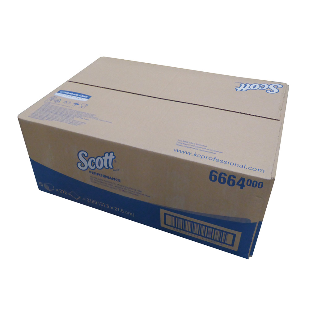 Scott Performance IF weiß 1-lagig 31,5 x 31,5, Karton