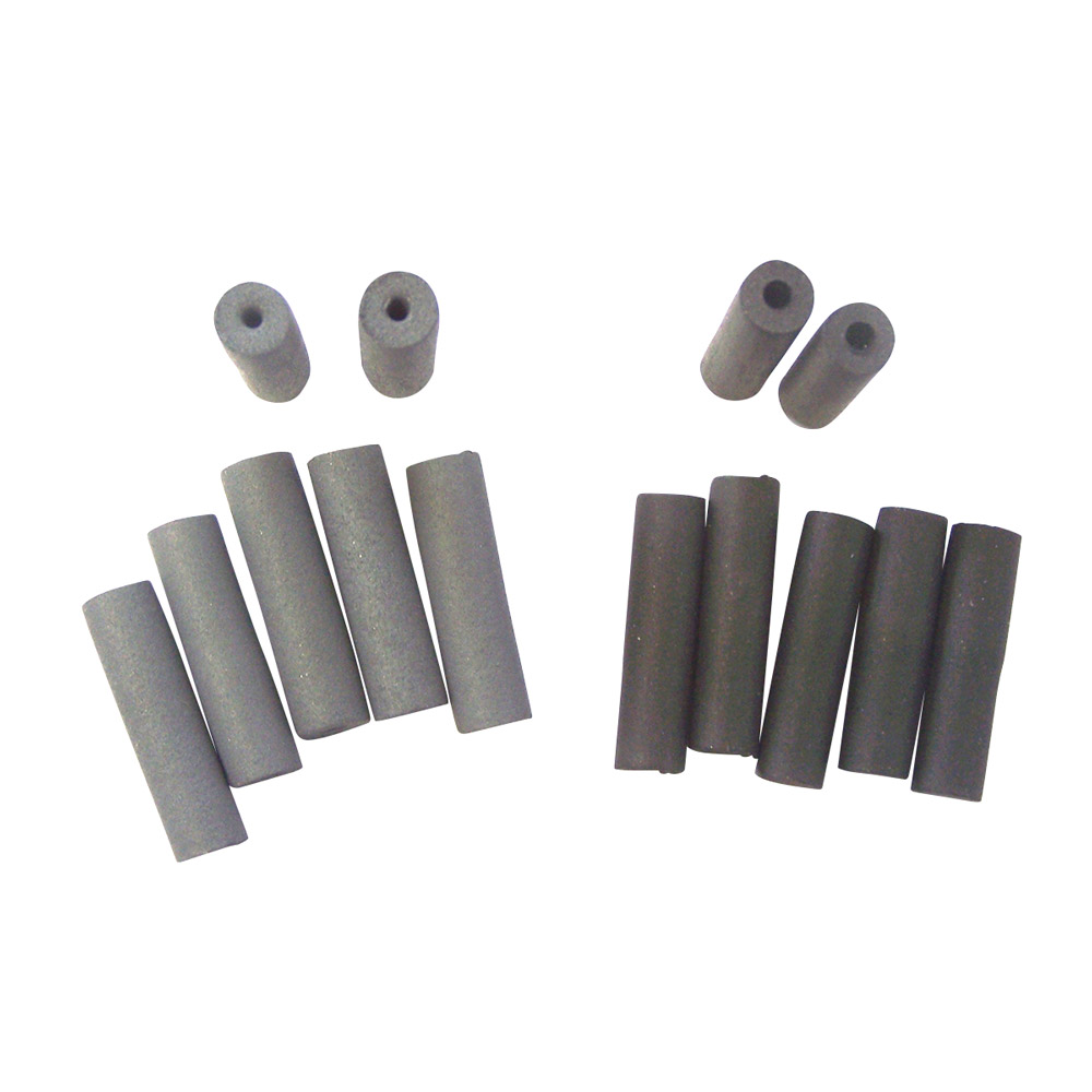 Dedeco Gummipolierer Walze schwarz 24 mm, 100 Stück