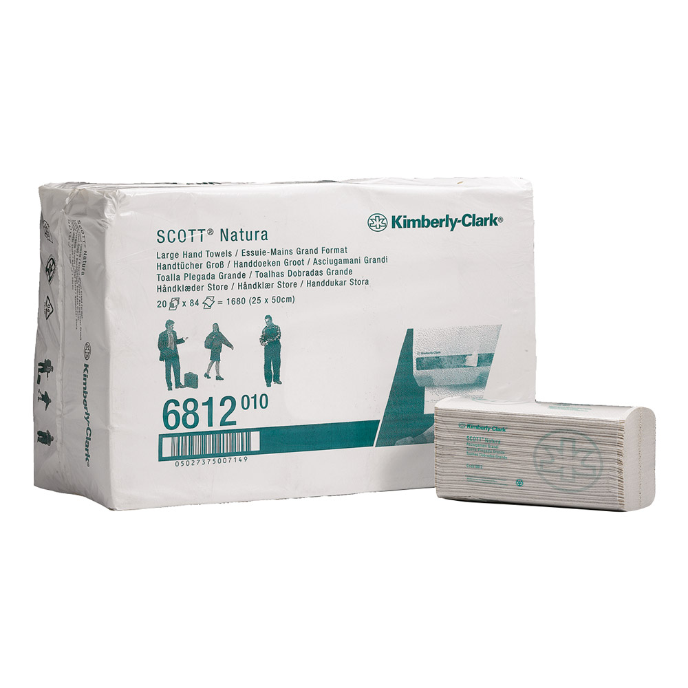 Scott Natura c-falz groß weiß 2-lagig 25 x 50, Karton