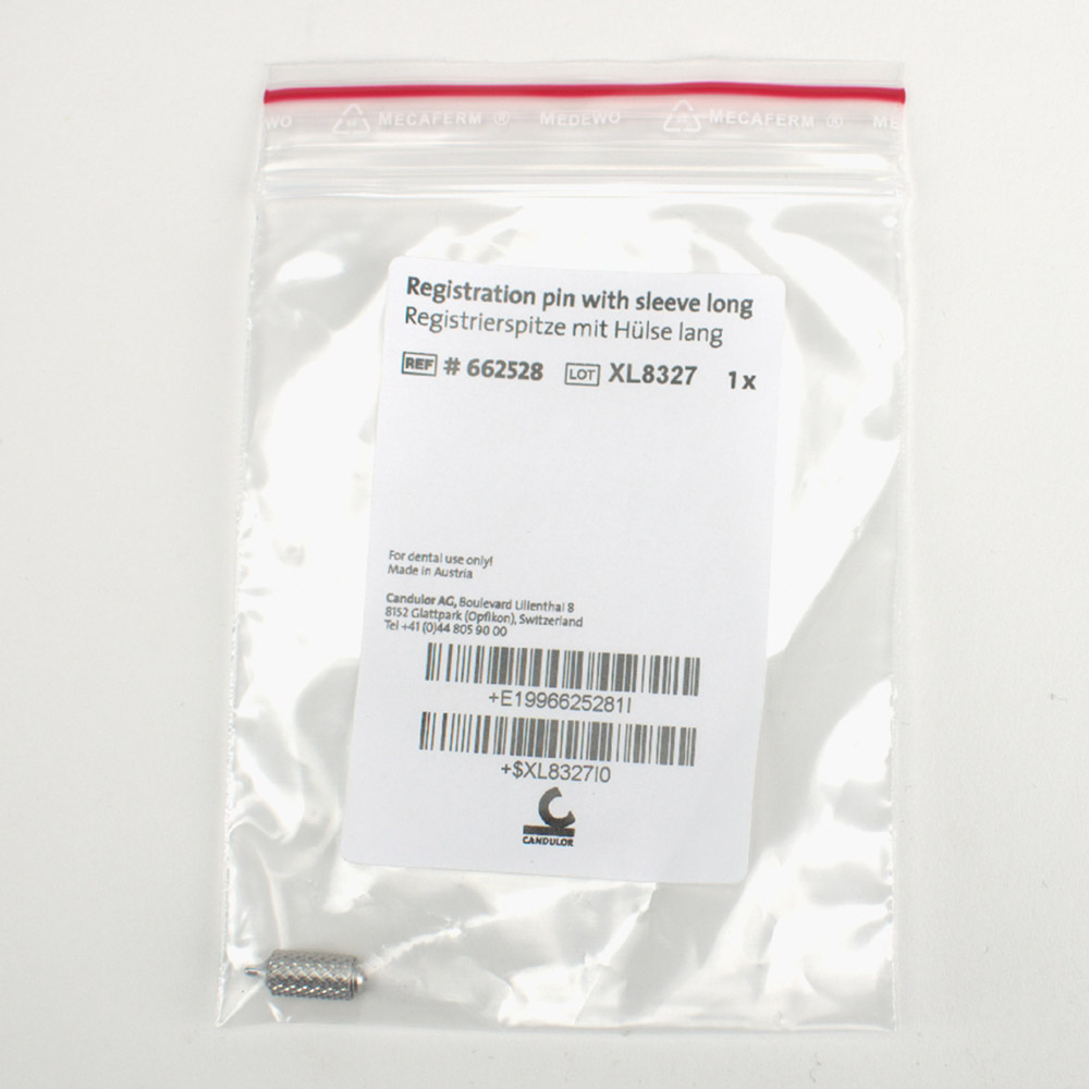 Registrierspitze mit Hülse lang Set 15, Stück