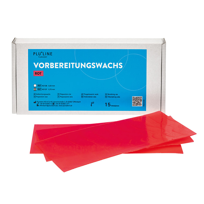 PLULINE Vorbereitungswachs 0,50 mm, 15 Platten