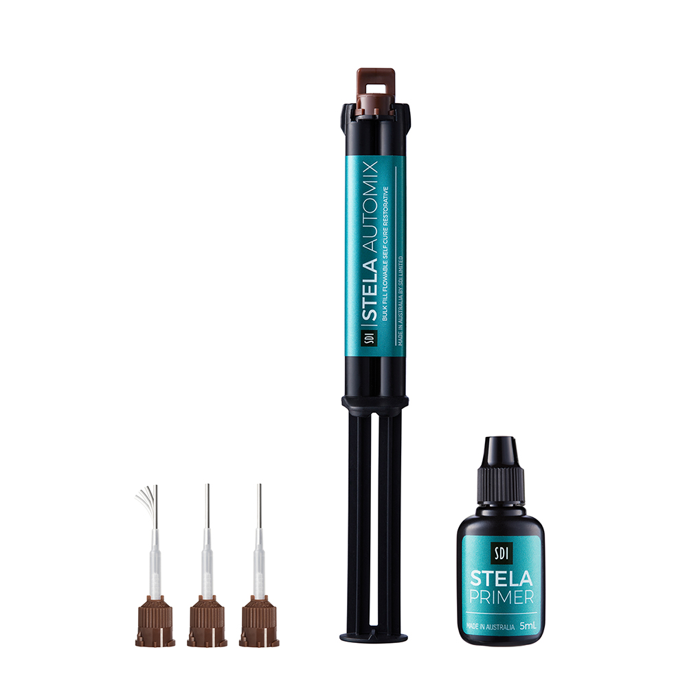 Stela Automix Spritze, Intro Kit (8 g Spritze, 5 ml Primer, 15 Mischkanülen, 15 Mikroapplikatoren)
