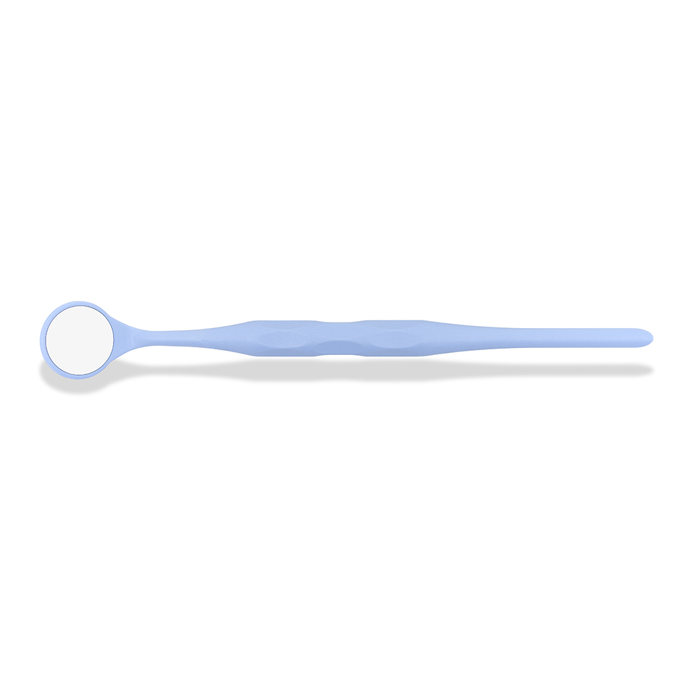 Mundspiegel Relax FS Rhodium 4 plan blau, 10 Stück