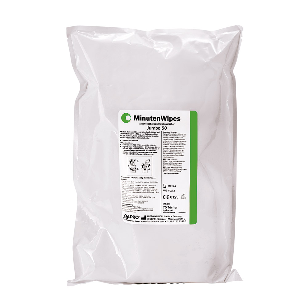 MinutenWipes Jumbo 50, 12 Beutel