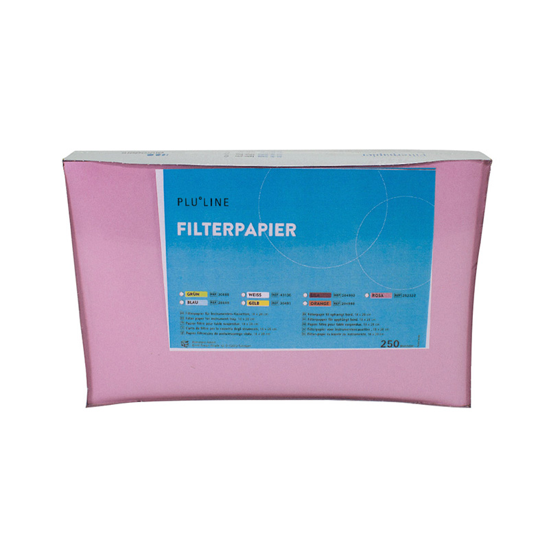PLULINE Filterpapier 18 x 28 cm rosa, 250 Stück