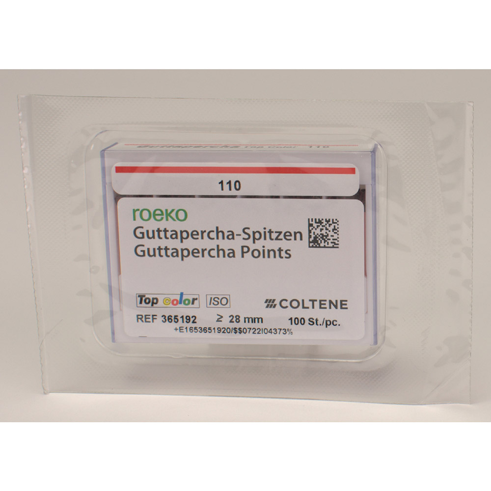 Guttaperchaspitzen Top-Color 110, 100 Stück Schiebeschachtel