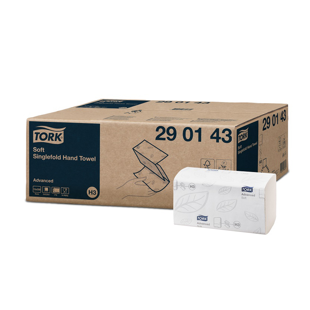 Tork Advanced H3 weiß 2-lagig 23x22 ZZ, Karton