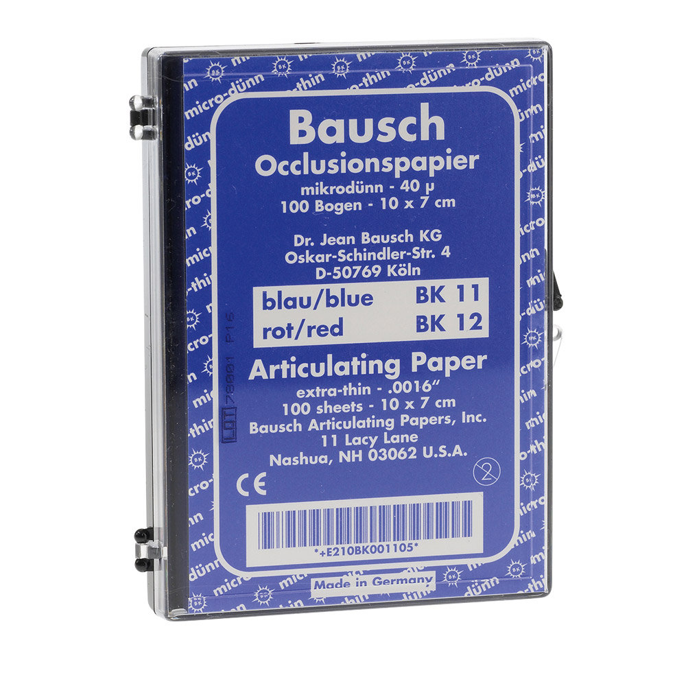 Occlusionspapier blau BK 11, 100 Bogen