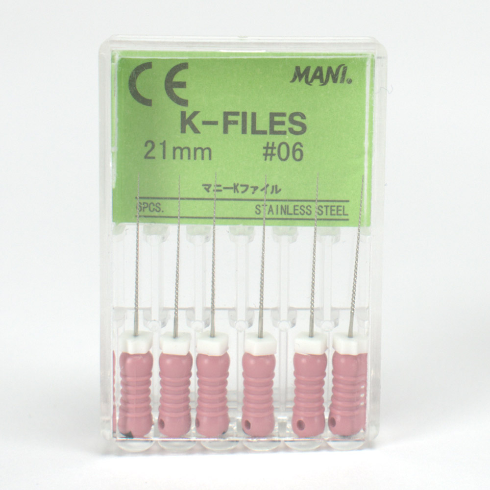 Mani K-Feilen 21 mm, Gr. 06, 6 Stück